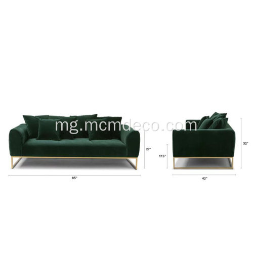Kitapo Balsam Green Fabric Sofa